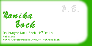 monika bock business card